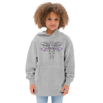 Youth Girls Pinstripe Fleece Hoodie