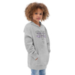 Youth Girls Pinstripe Fleece Hoodie