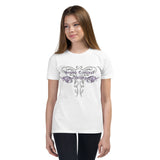 Youth Girls Pinstripe Short Sleeve T-Shirt